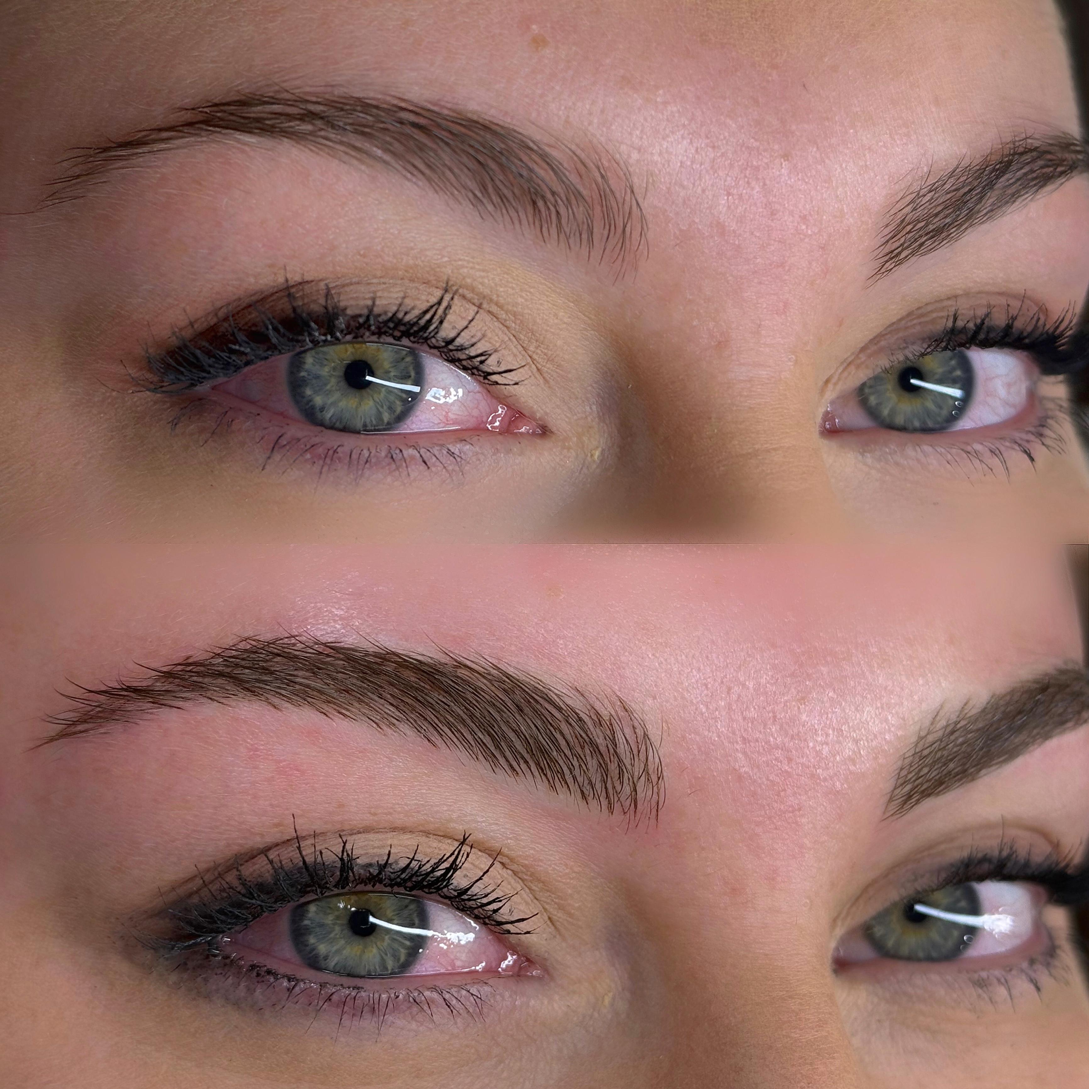 Microblading before and after