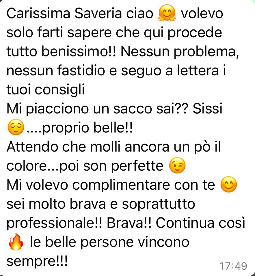 WhatsApp review from a client