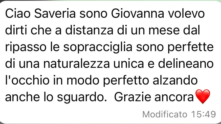 WhatsApp review from a client