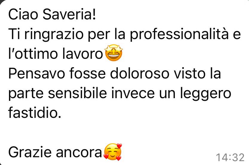 WhatsApp review from a client