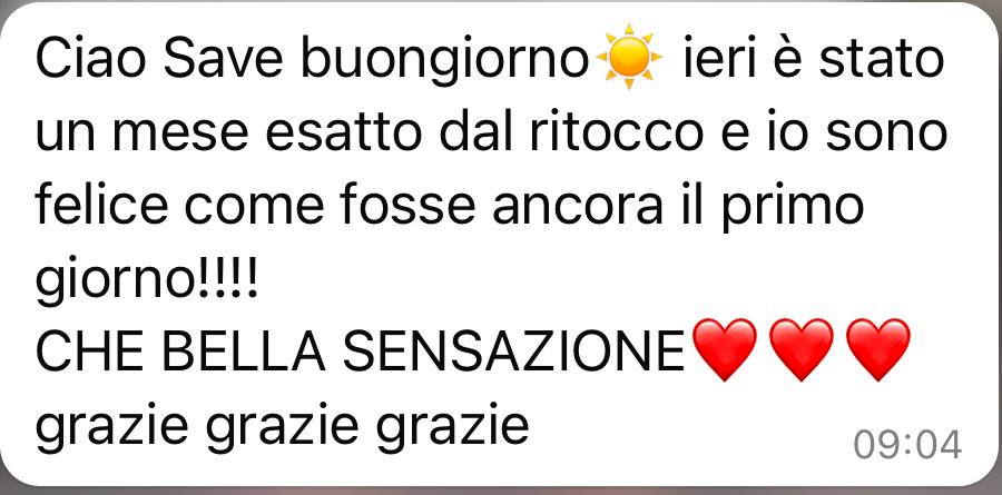 WhatsApp review from a client