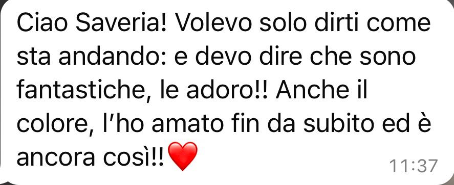 WhatsApp review from a client